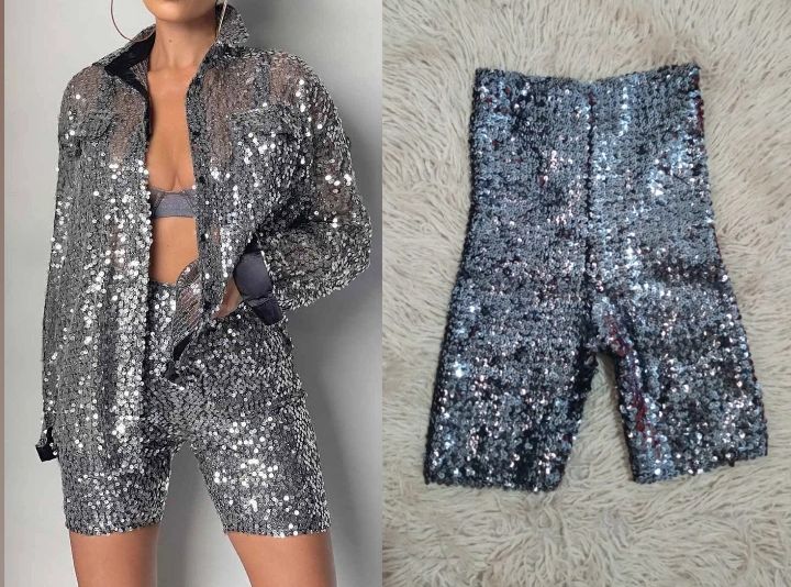 Chort taille haute paillettes 🩶🩶