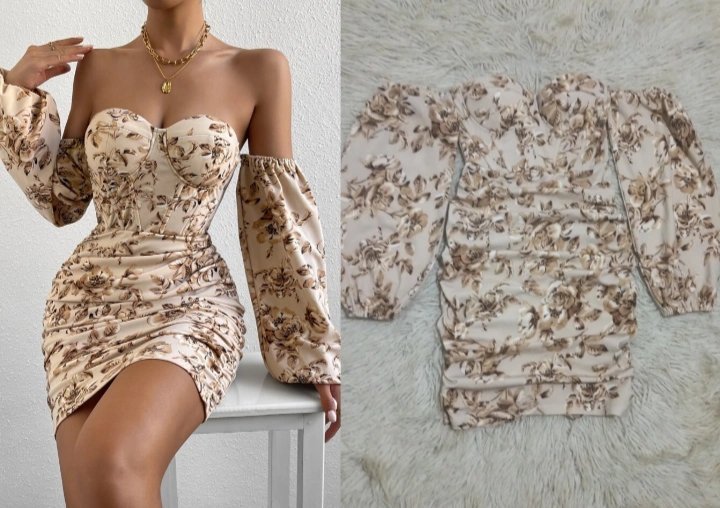 Élégante robe fleurie 