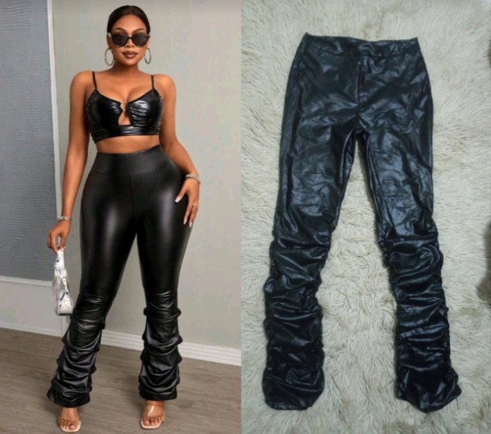 Legging cuir