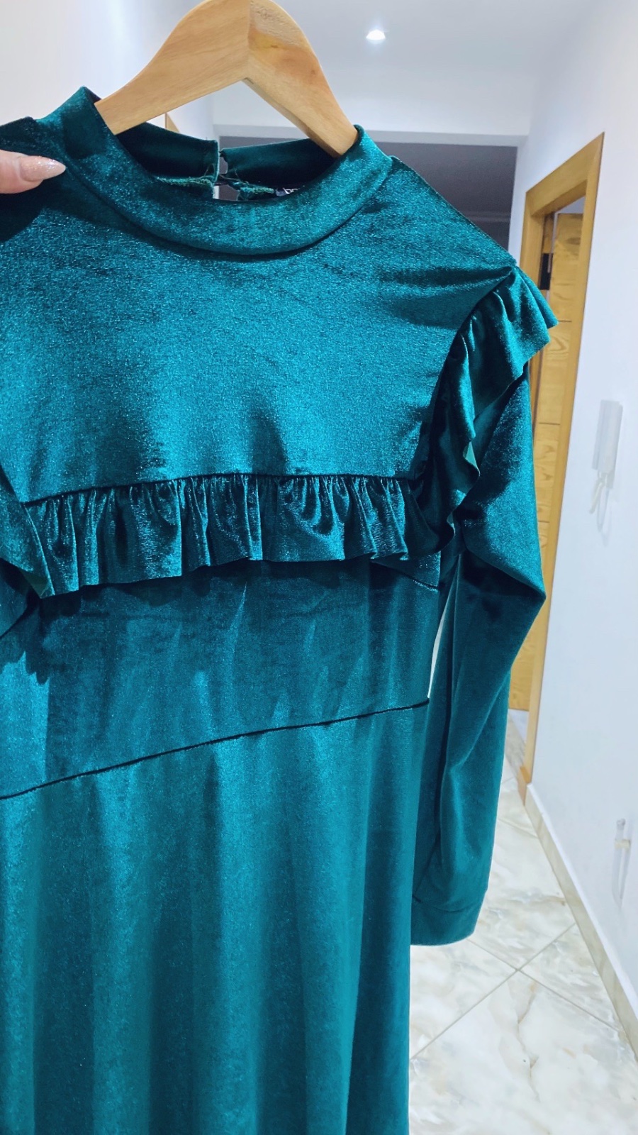 Robe velours 💚 Vert Rotana