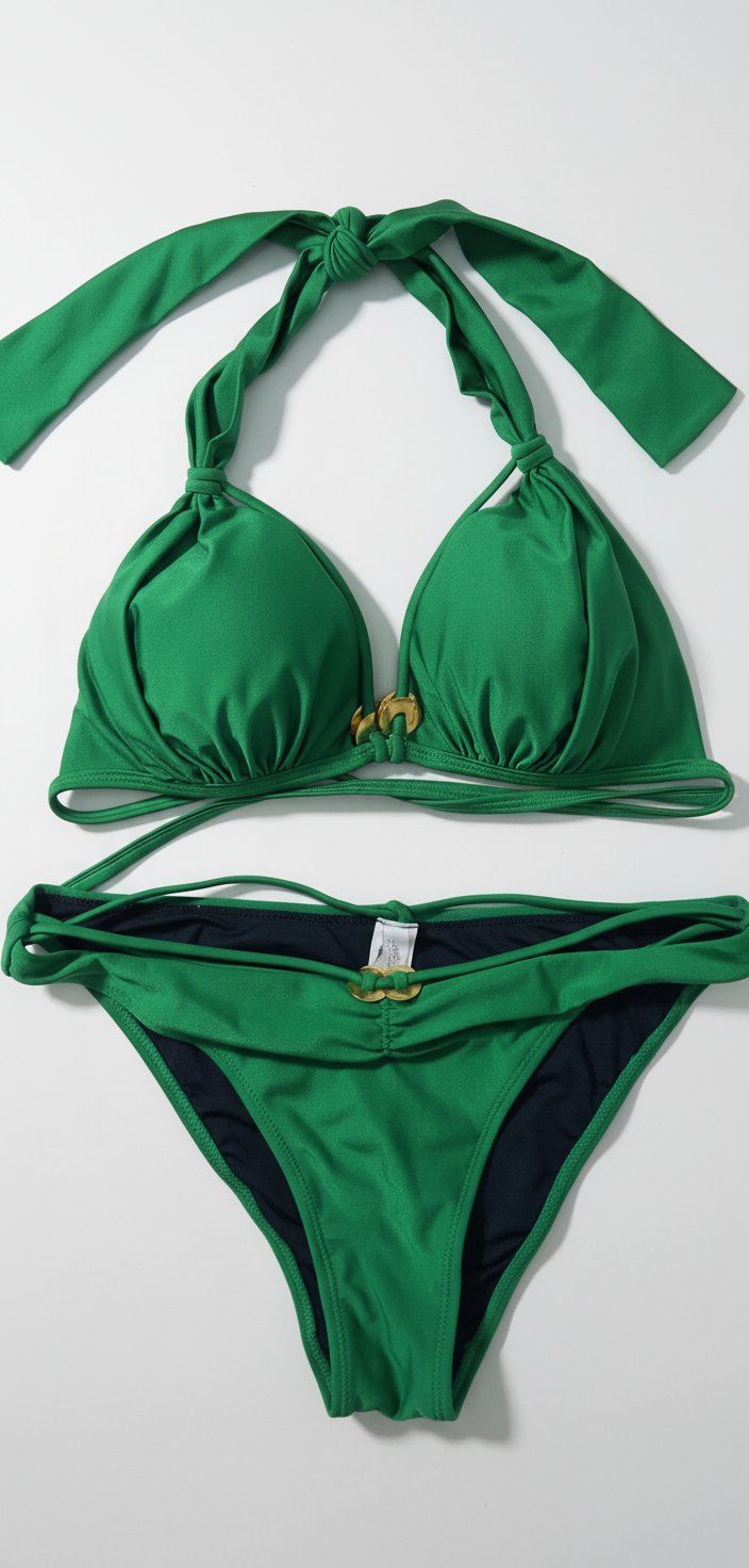  maillot de bain deux pièces vert