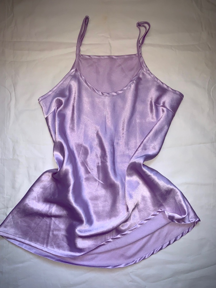 Body satin mauve lilas élégant