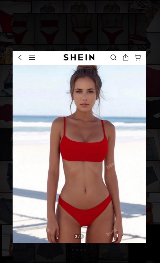 Bikini  Rouge ❤️ Shein (Zaful)