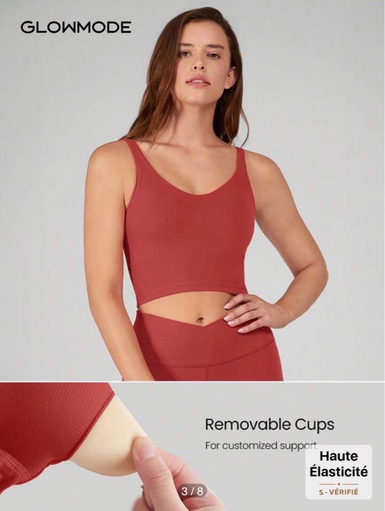  Top de sport Lululemon rouille