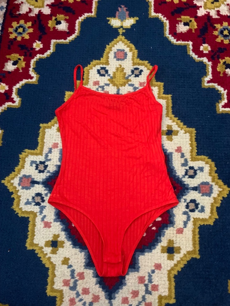 Body rouge moulant - XS
