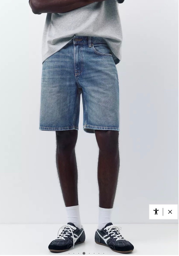 Short Bermuda en jean standard