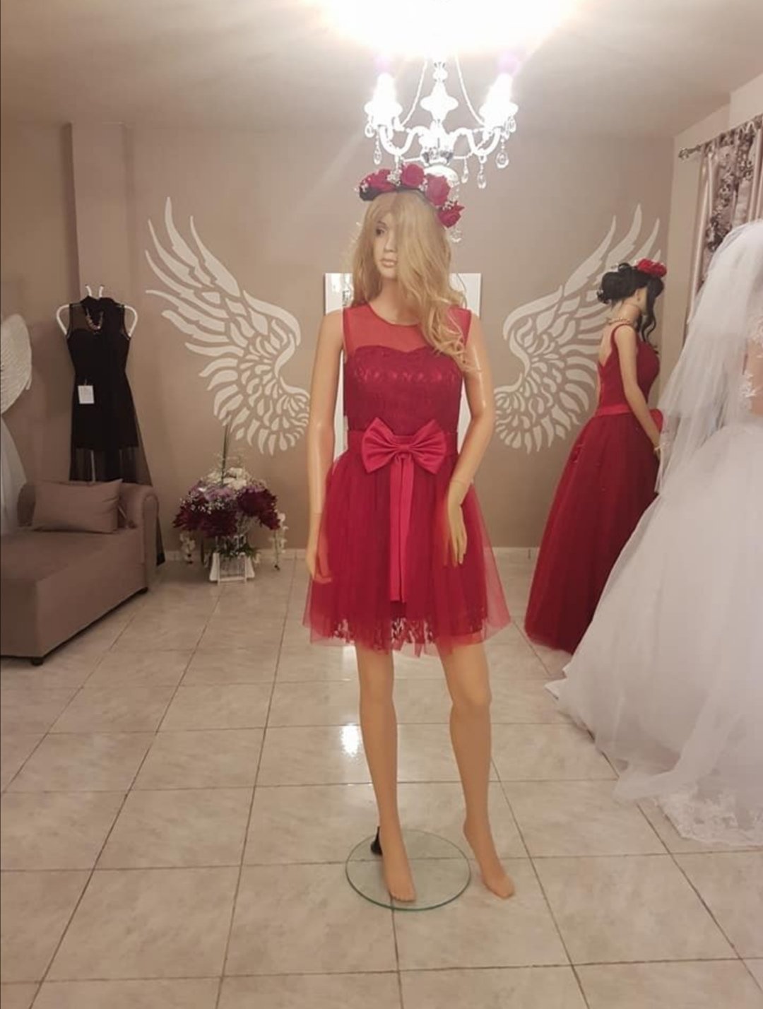 Robe soirée rouge