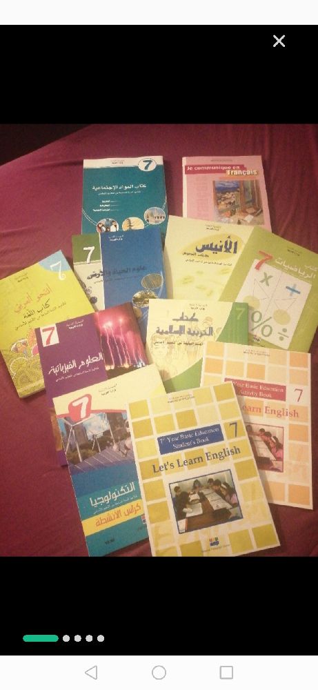 Lot 11 livres de 7 em de base + 3 parascolaires