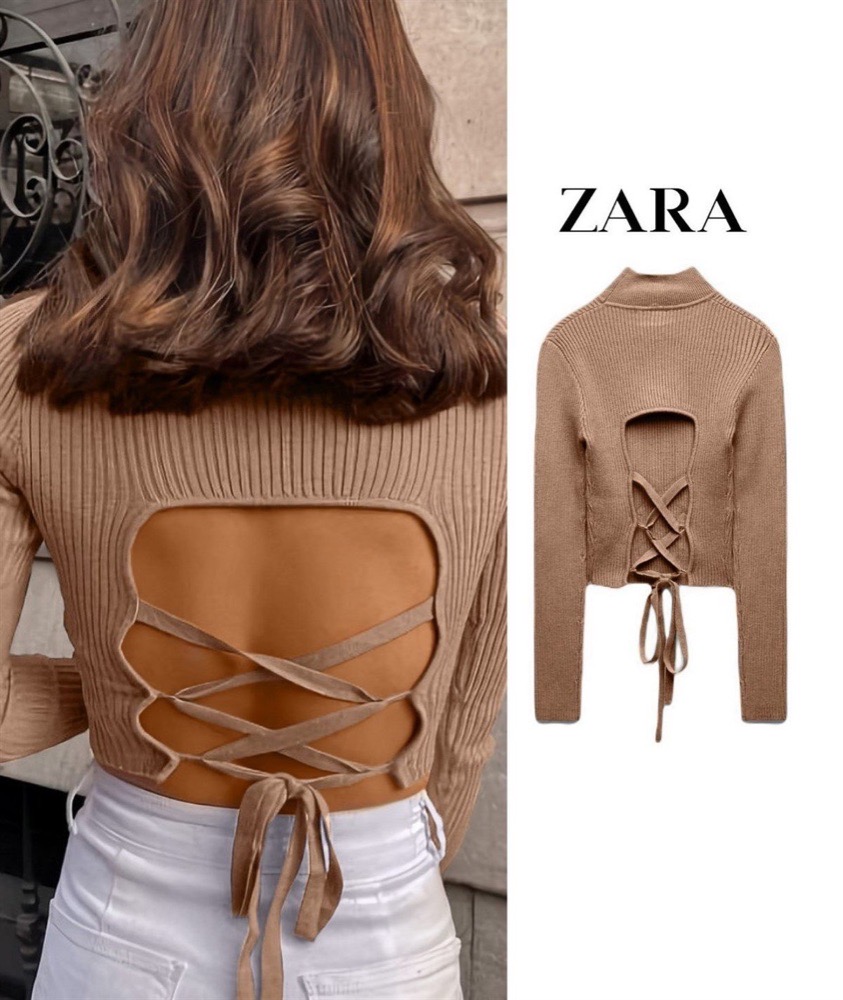 Haut Zara ouvert dans le dos