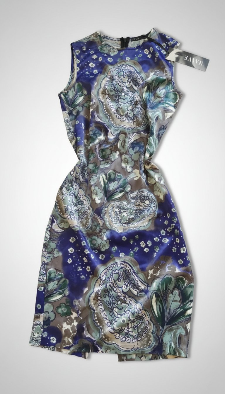 Robe satinée