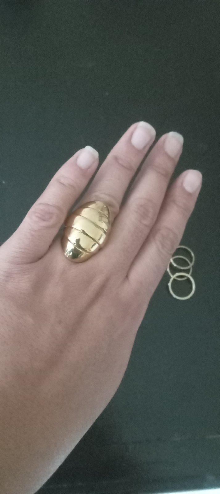 Bague en or platine 