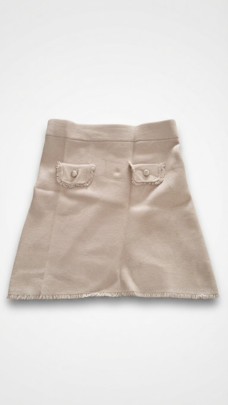Mini jupe laine chic