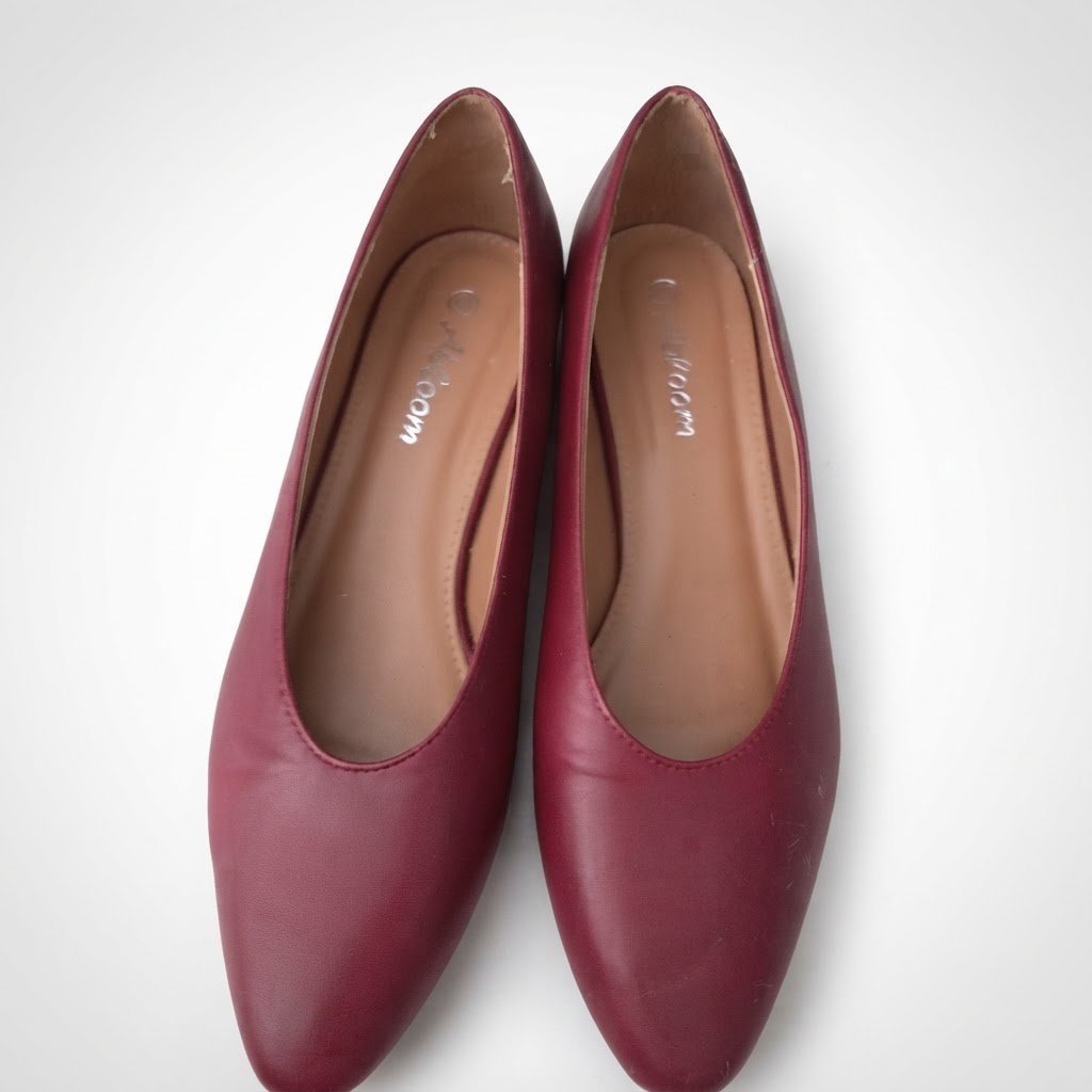 Escarpin en excellent etat rouge bordeau 