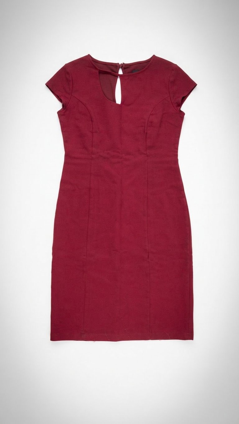 Robe en rouge bordeau taille 38