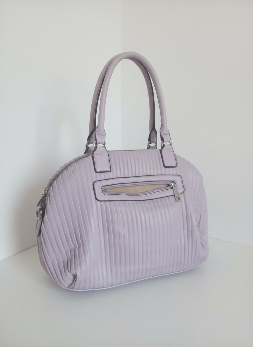Sac violet clair tressé 