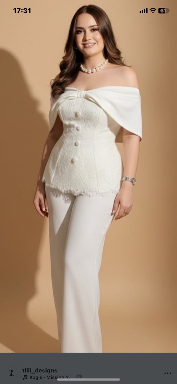 Ensemble chic et elegant en blanc💍✨🪄🪞