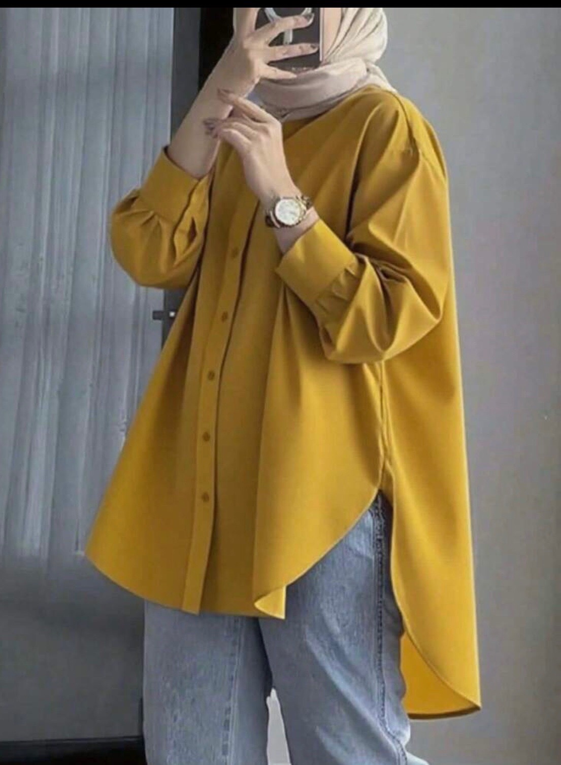 Chemise jaune