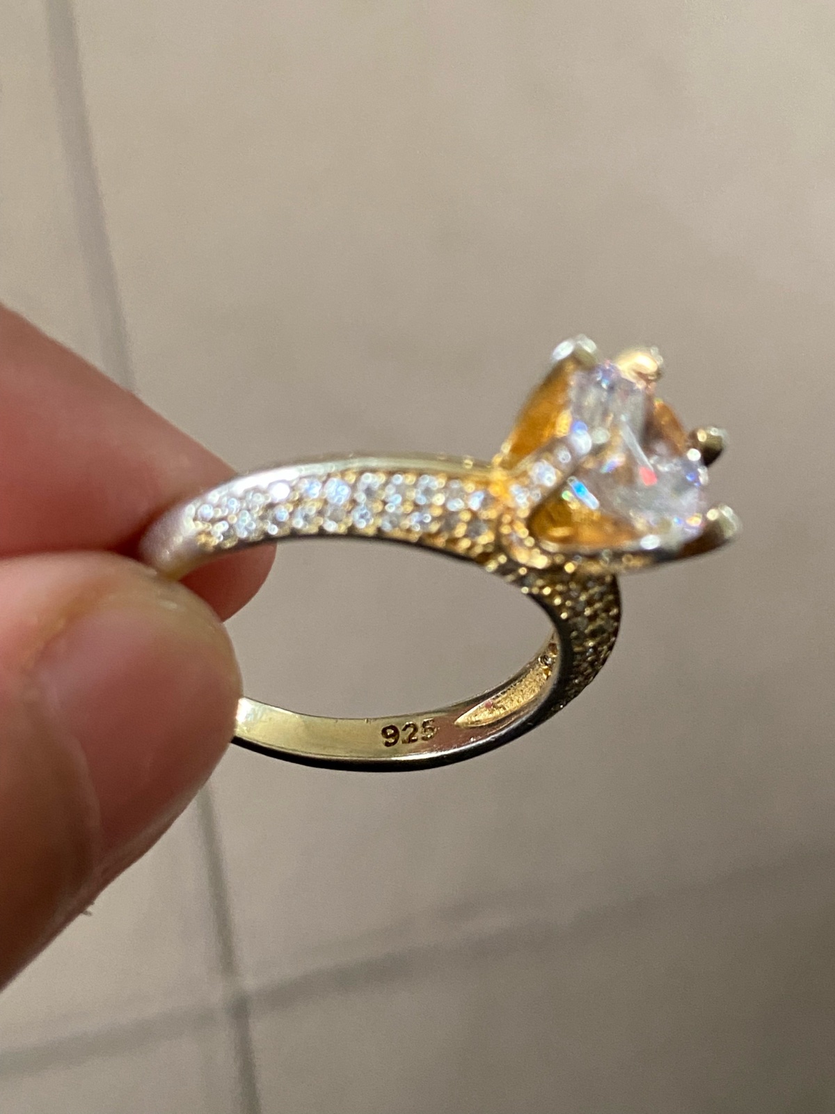 Solitaire en argent 925