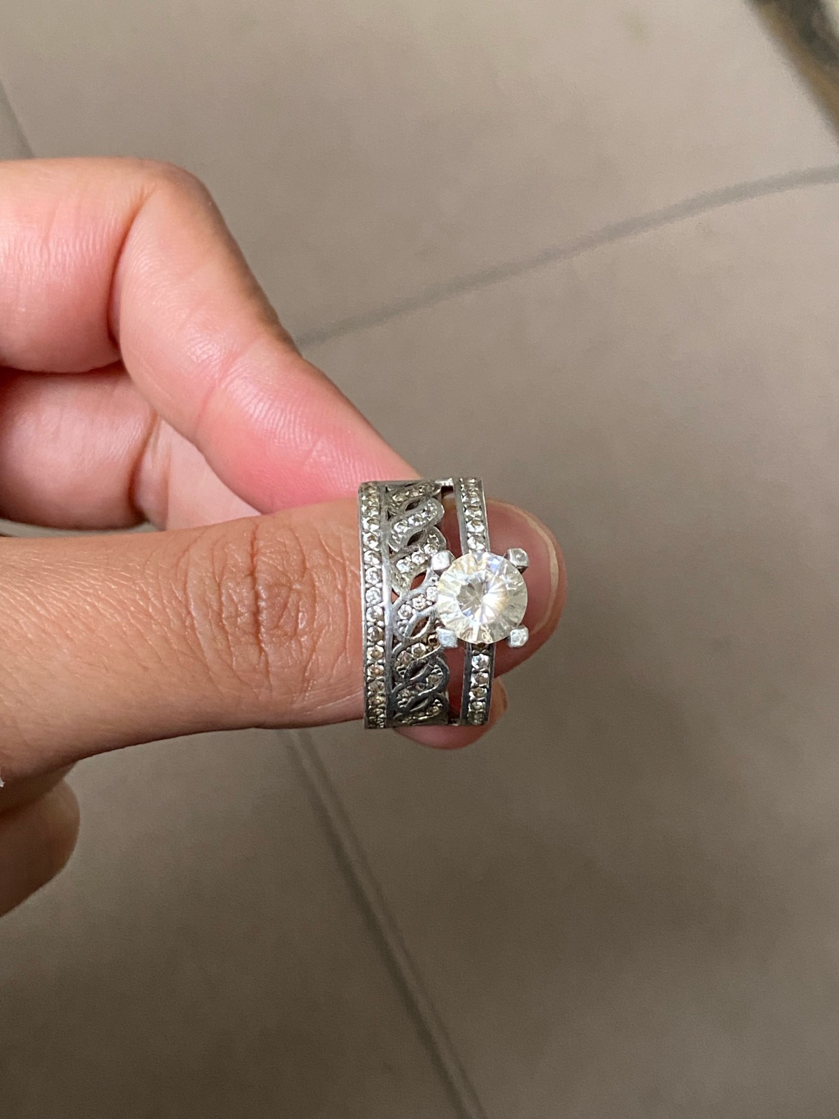 Solitaire en argent 925