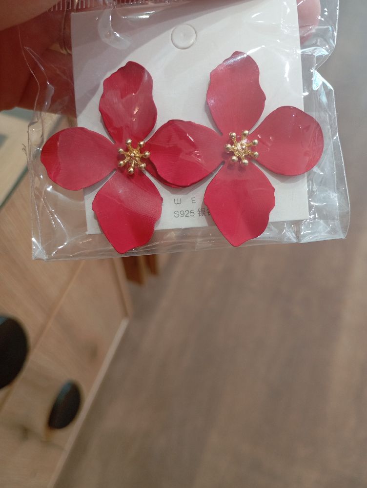 Boucles d'oreilles fleurs 