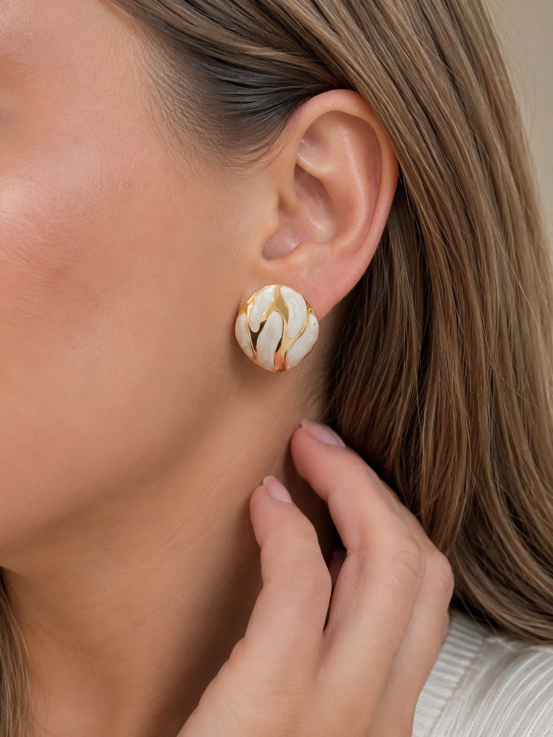 Boucles d'oreilles en acier inoxydable 