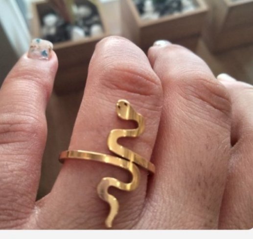 Bague serpent en acier inoxydable 