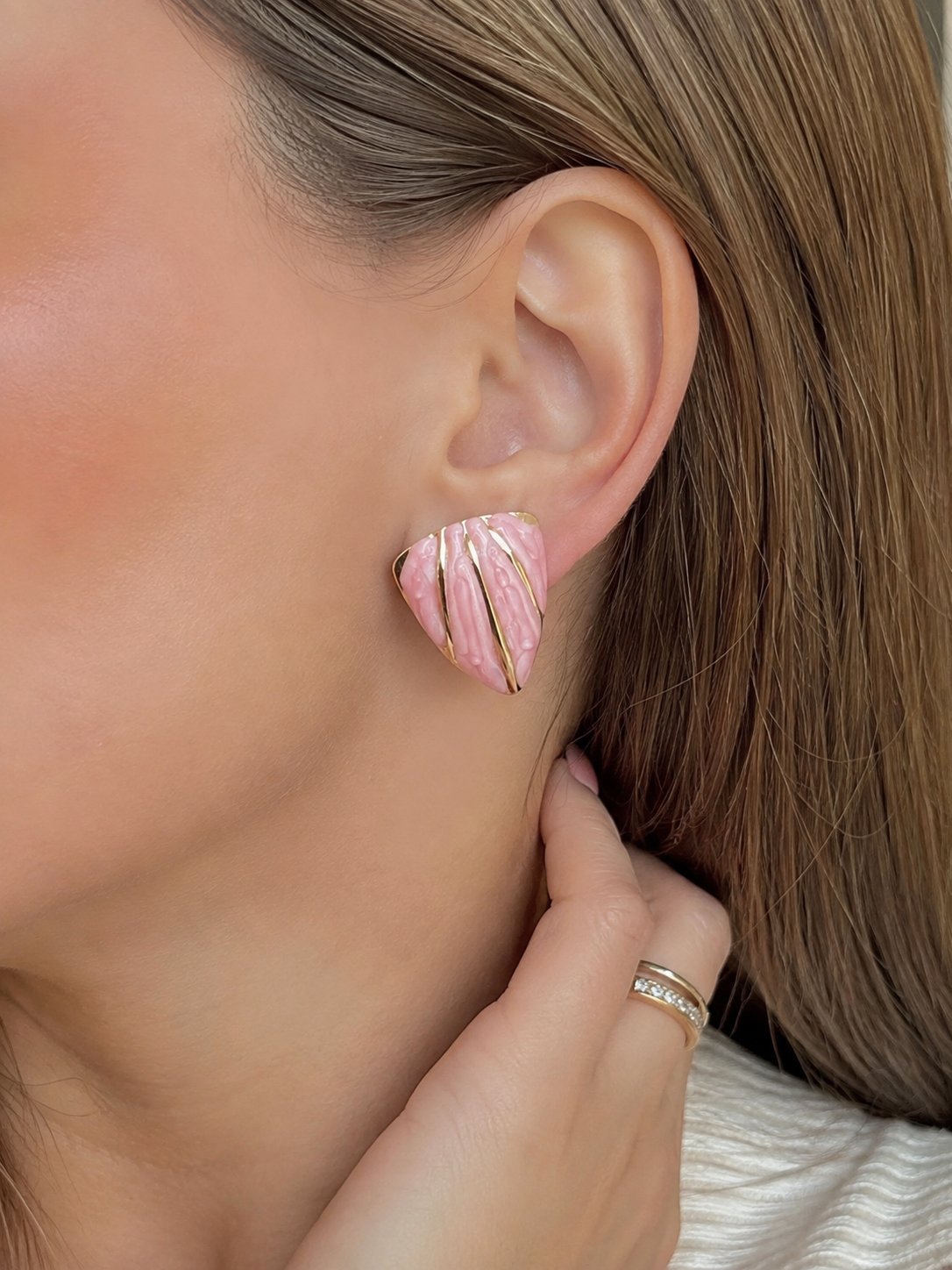Boucles d'oreilles en acier inoxydable 