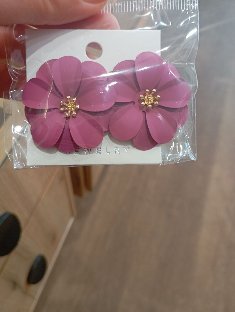 Boucles d'oreilles fleurs 