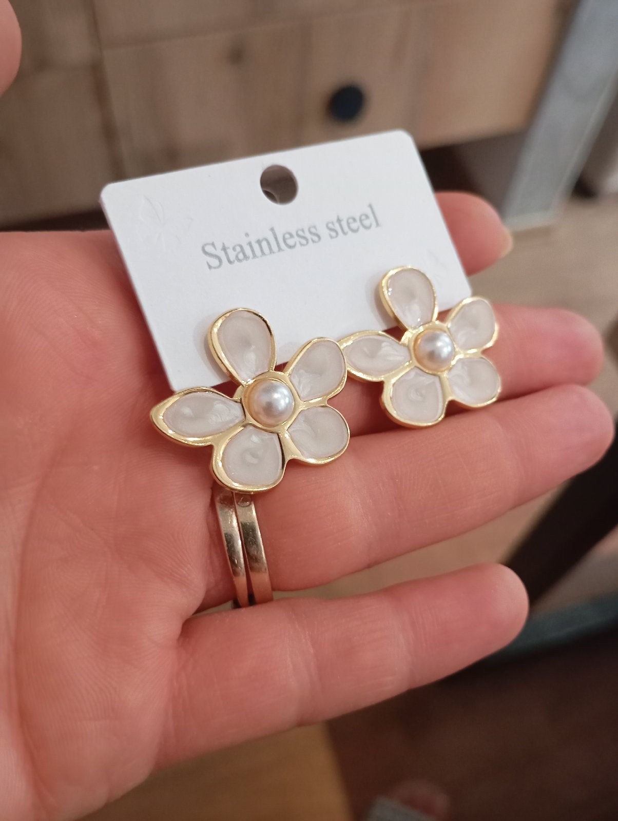 Boucles d'oreilles en acier inoxydable 