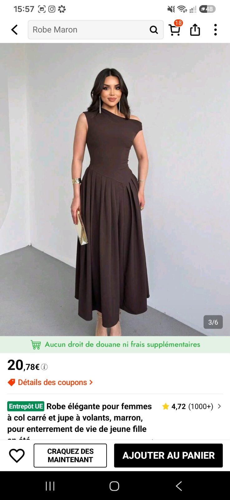 Robe marron 