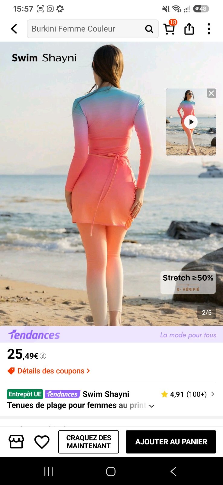 Maillot de bain burkini