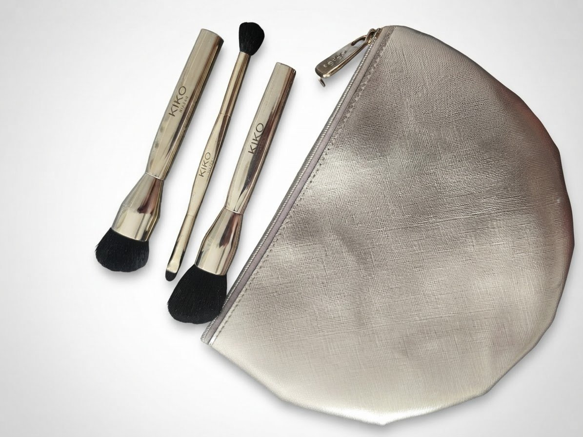 Kit de pinceaux de maquillage KIKO Milano + P7ochette[Utilisé uniquement 2 fois, les pinceaux sont comme neufs, propres et bien entretenus]