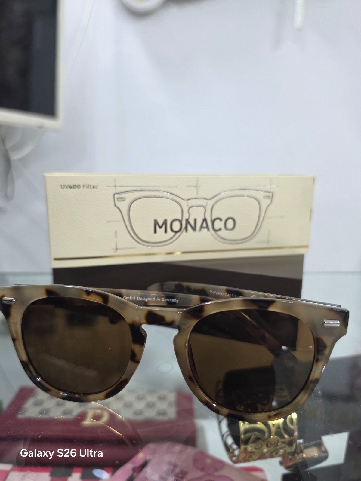 Lunettes de soleil élégantes Jean+Len (Modèle MONACO) - État neuf