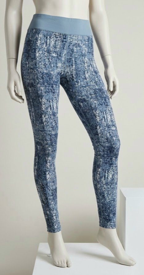 Legging de Sport / FitnessWORKOUT™ Motif Imprimé Bleu – Taille S (Neuf avec étiquette)