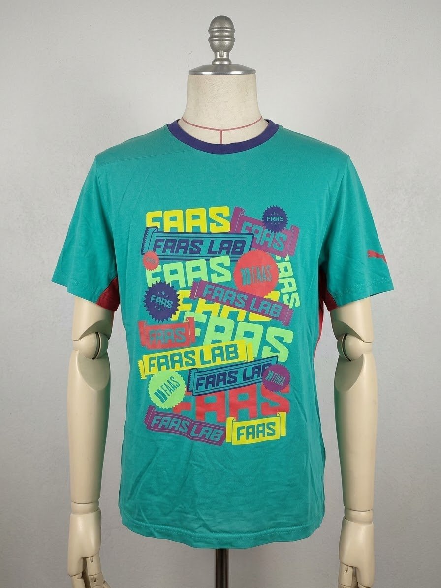 T-shirt Puma Sportlifestyle Original - Taille M (EUR 48/50) Fabriqué au Cambodge)