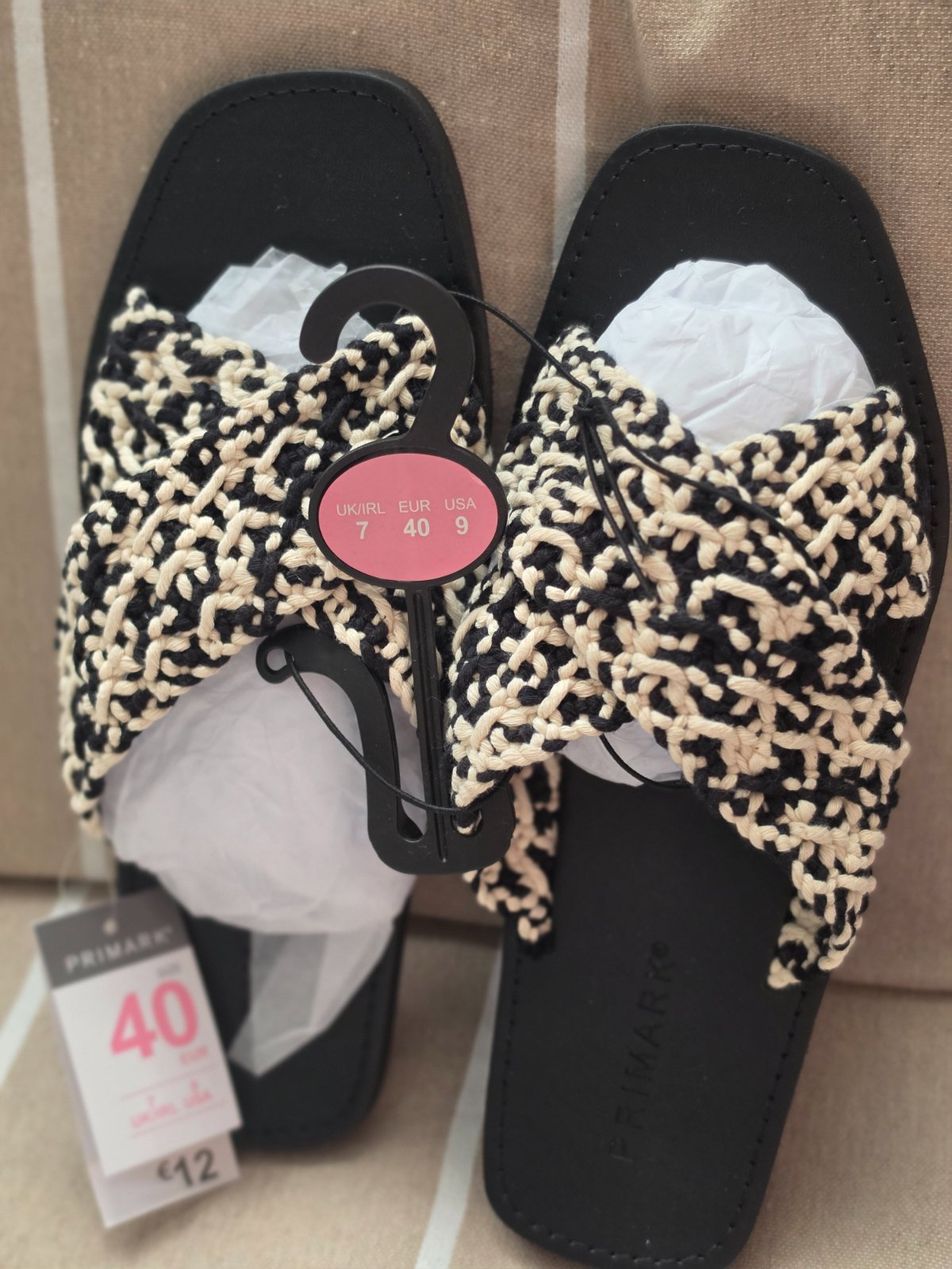 Claquettes / Mules Primark tressées (Pointure 40, convient à un 38)7