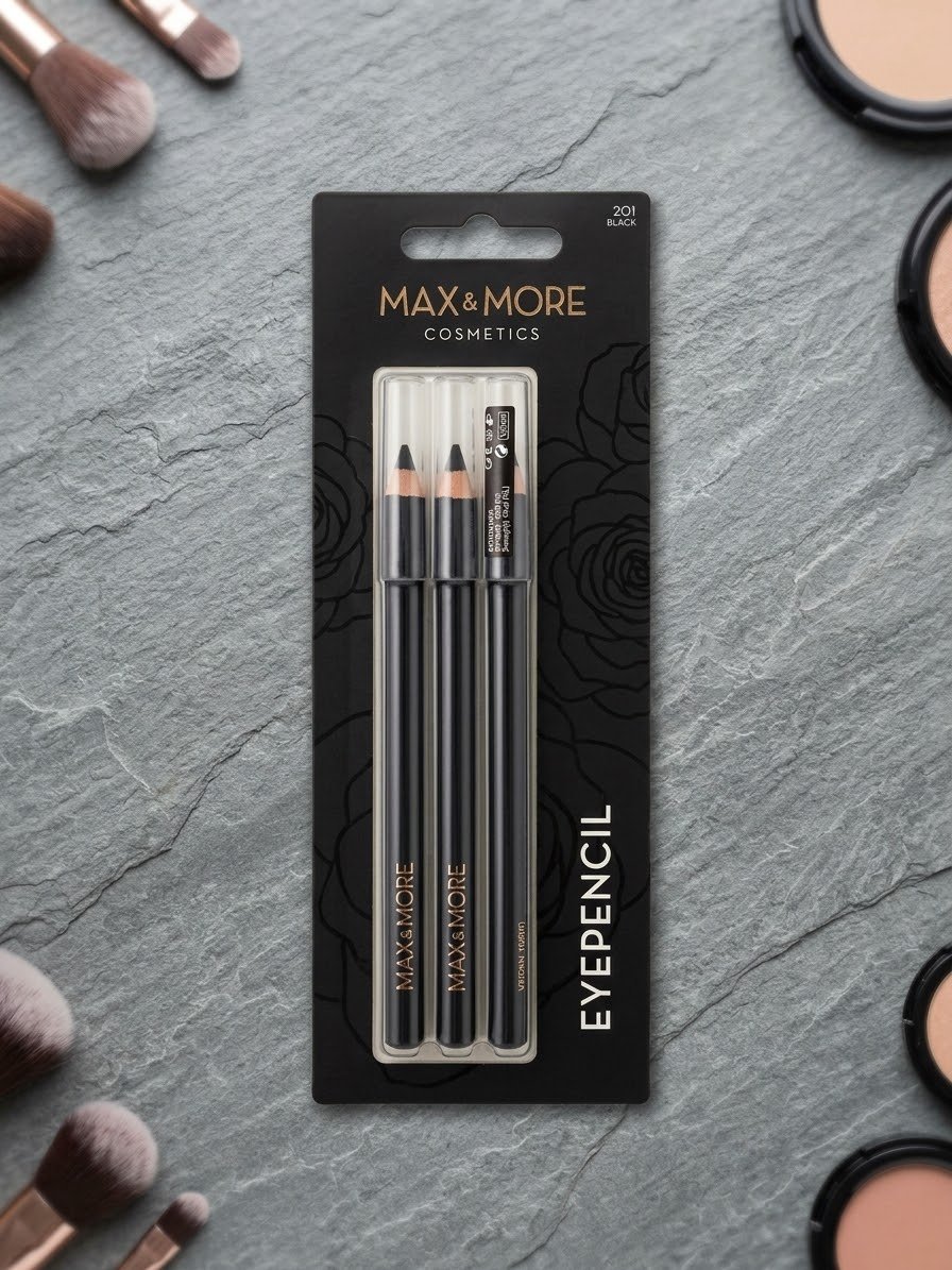 Pack de 3 Crayons Yeux Noir - Max & More (Vegan) 🇫🇷🇫🇷