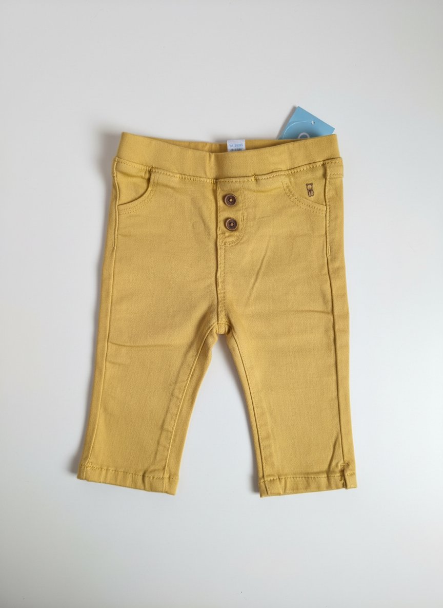 Pantalon / Jegging bébé Jaune Obaïbi (Neuf avec étiquette) - 3 mois