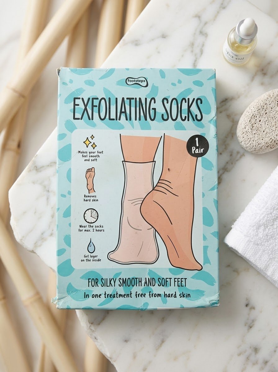 ​🧦 Chaussettes Exfoliantes Footsteps - Pieds Doux & Lisses 🇫🇷🇫🇷