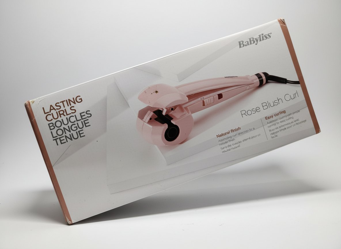 Boucleur automatique BaByliss de la gamme Rose Blush.