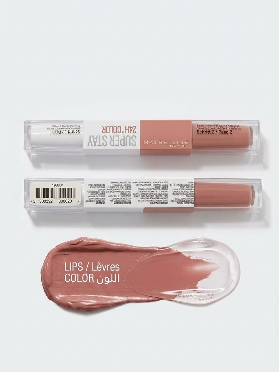 Maybelline Super Stay 24H Color (Original) ✨ ​Rouge à lèvres longue tenue 2-en-1 (Couleur intense + Baume confort)🇫🇷🇫🇷