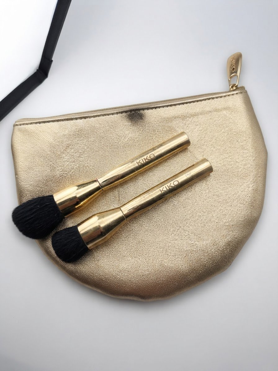 Set Pinceaux Teint KIKO Milano avec Pochette Dorée Édition Limitée