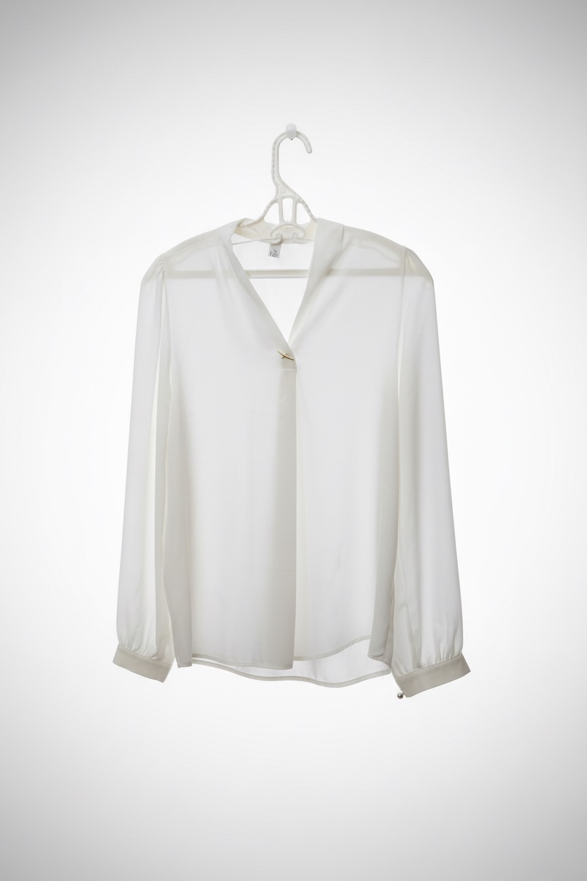 Blouse Élégante Blanche Cassée