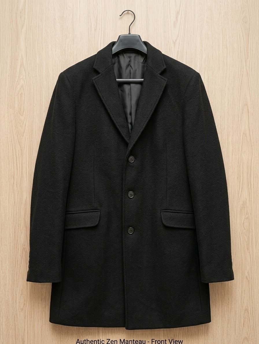 Manteau Noir Zen - Taille 50 (EUR) / M - Neuf / Jamais porté