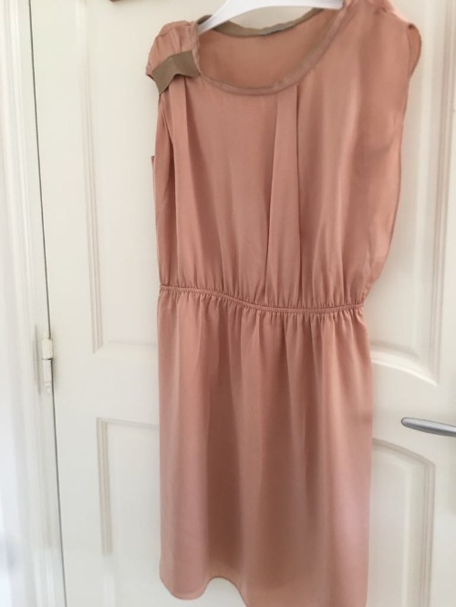 Robe rose satinée pinko