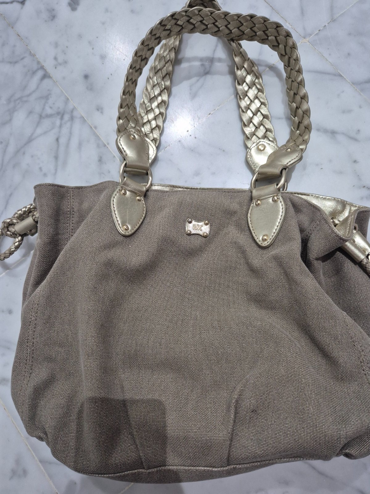 Sac MK en toile et cuir