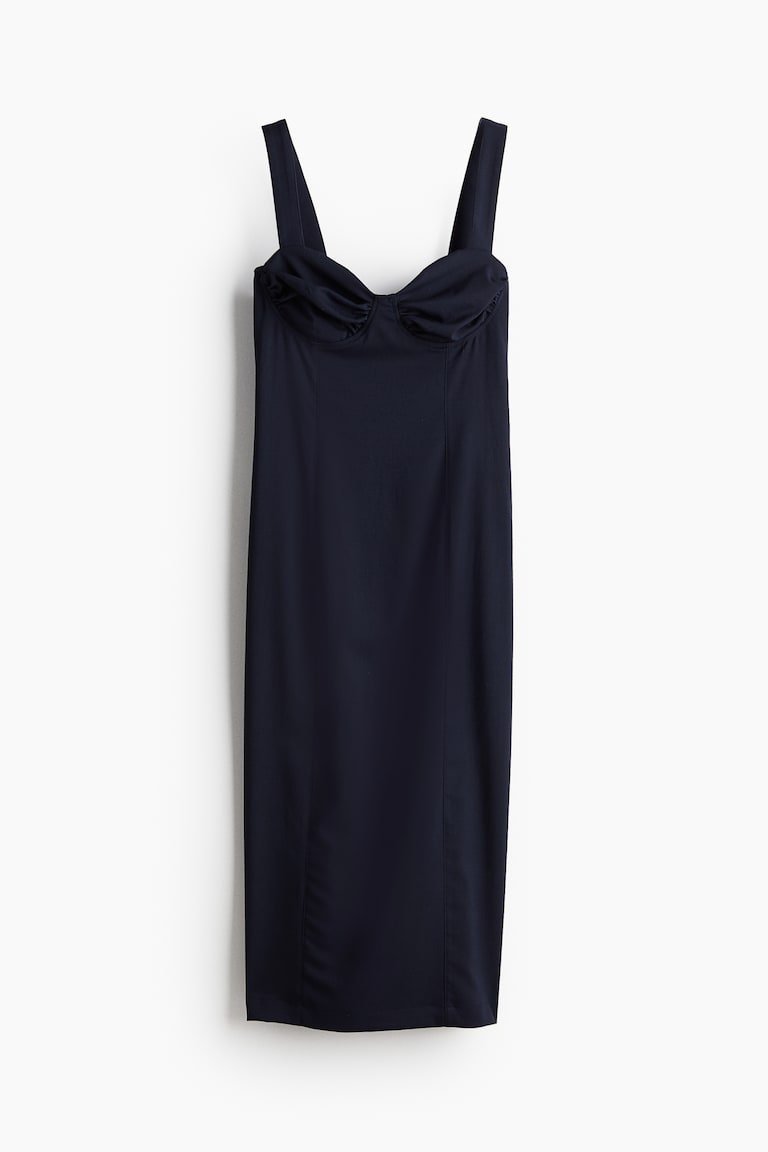 Robe bleue ajustée de H&M