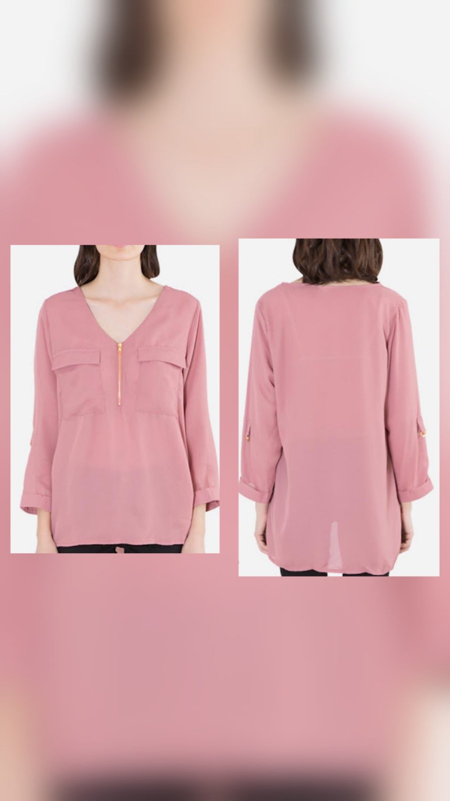 Chemise rose