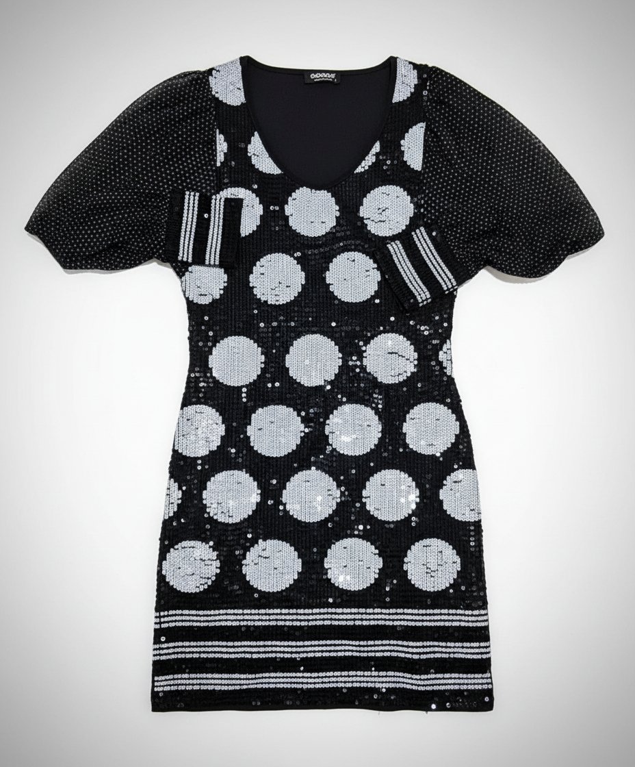 Robe noir et blanc