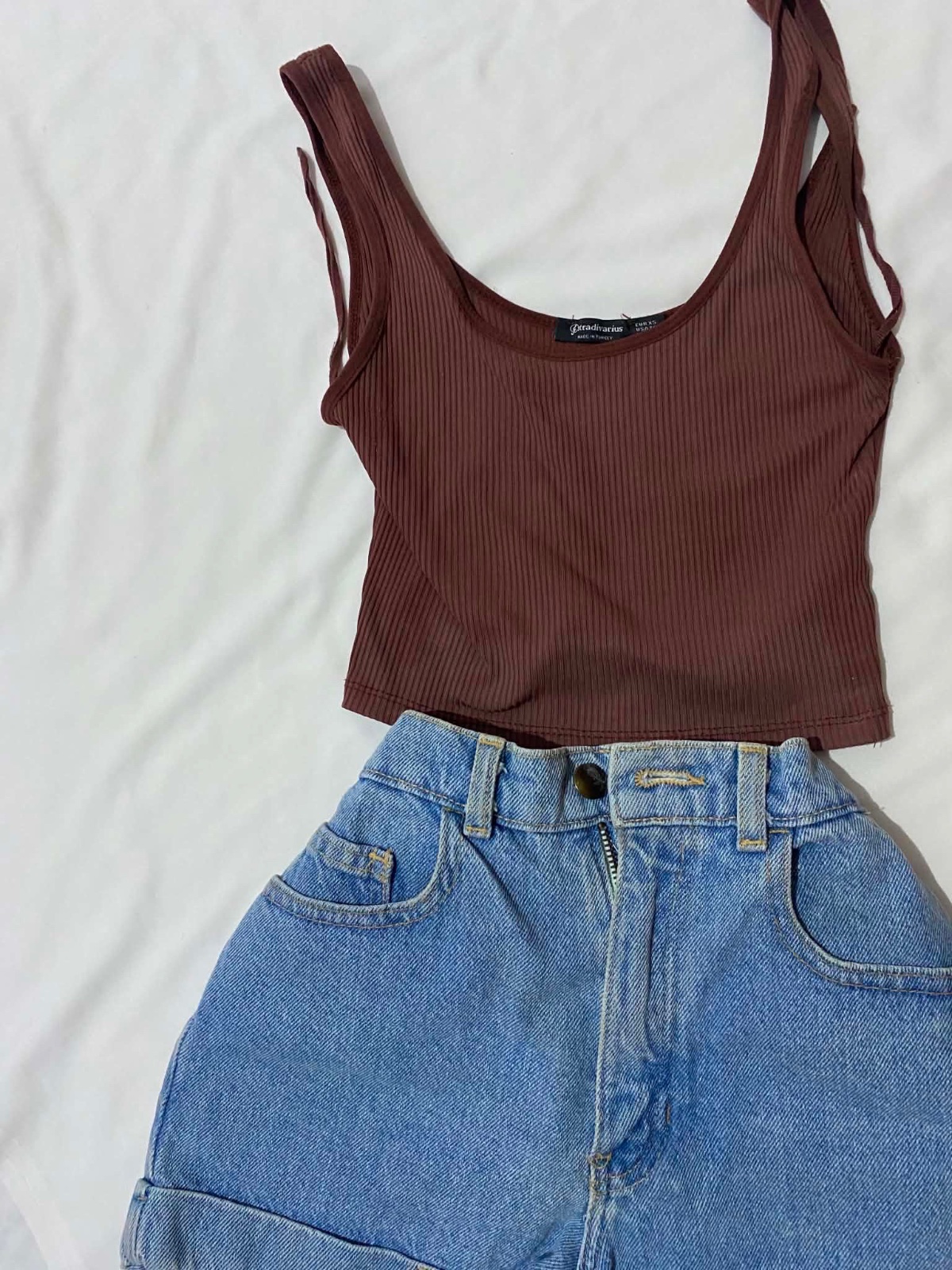 Top marron basique